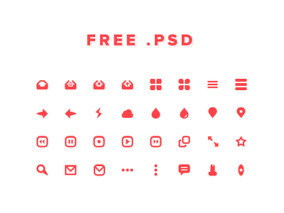 32 ICONS FOR FREE 32px download free free psd icon icon kit icons psd