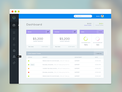 Dashboard design (WIP) dashboard flat flat ui ios7 menu sidebar ui