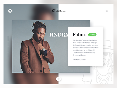Album Review Section clean design hiphop interactive landingpage mobile interface profile review simplicity testimonials ui user experience ux