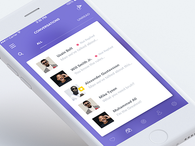 Messages / Conversation (Rise App)