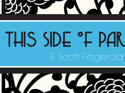 This Side of Paradise v1 ornamental print design typography