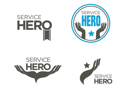 Service Hero Logo exploration design logo
