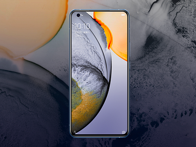 vivo X50 series-Gravitation abstract art design liquid phone ui vision vivo wallpaper