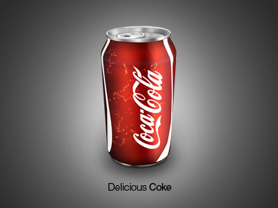 Yum can coke delicious icon logo metal red
