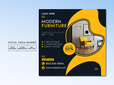 Furniture sale instagram post and social media template business post business promotion corporate banner corporate social media furniture banner graphic design instagram business instagram post instagram promotion media banner media post post banner promotion post social media social media agency social post web post website banner