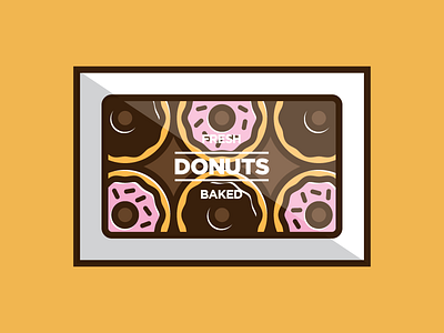 Fresh Baked baked goods donuts food frosting illustration sprinkles vector
