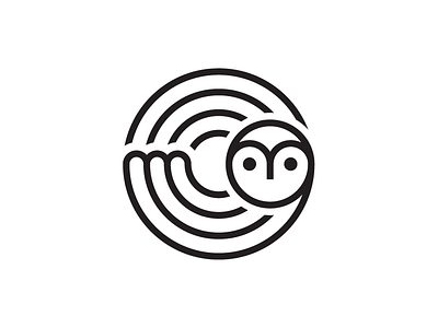 Owl icon identity logo logomark owl