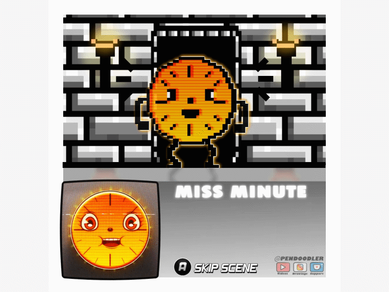 Miss Minute Mock Game Screen