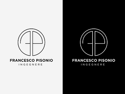 Francesco Pisonio | Engineer branding design graphic design logo logoconcept monogram personalbranding visualidentity