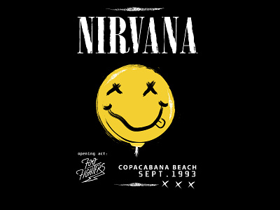 NIRVANA X FOO FIGHTERS TSHIRT DESIGN