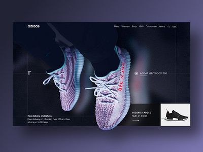 Adidas website design concept