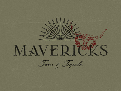 Mavericks Tacos & Tequila brand identity brand identity design branding graphic design illustration lettering logo logotype restaurant restaurant branding tacos taqueria tequila type typography wordmark