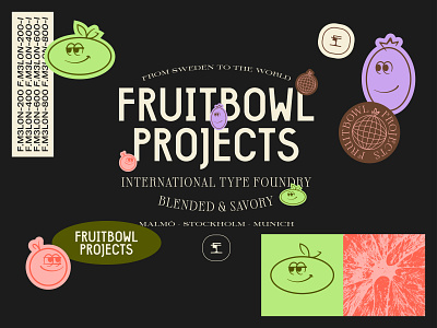 Fruitbowl Projects - Early Sketch brand identity branding branding design fruit fruit logo graphic design illustration illustrator lettering logo logotype stickers type type foundry typedesign typography wordmark