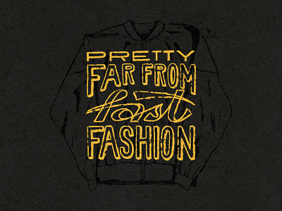 Far From Fast Fashion brand assets brand identity branding graphic design handlettering illustration illustration branding illustrator lettering type typography vintage vintage boutique vintage store