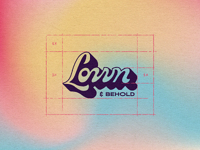 Lown & Behold brand design brand identity branding brnading graphic design handlettering illustrator logo logo grid logotype type typography visual identity wordmark