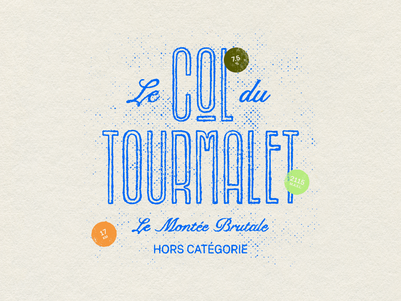 Col Du Tourmalet col du tourmalet design handlettering illustrator lettering lockup tour de france type type lockup type lockups typography