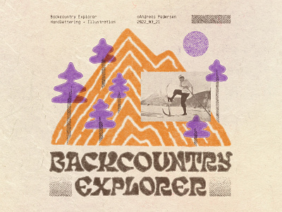 Backcountry Explorer backcountry design exploration graphic design illustration illustrator lettering outdoor branding outdoor industry ski design skiing type typography åre