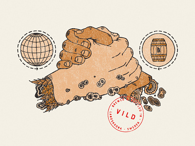 VILD Collaboration beer beer label crafted handmade illustration illustrator micro brewery