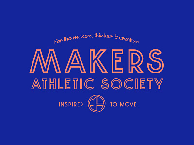 Makers Athletic Society - Main Logo athletics branding decor sans logo logotype sport sports type typography
