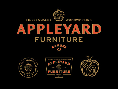 Appleyard badge branding furniture icon logo logotype type typography wood