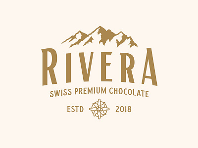Rivera branding chocolate illustrator logo logotype type typography