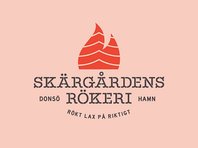 Skärgårdens Rökeri - Logotype brand identity branding flame graphic design lettering logo logotype stencil type typography wordmark wordmark logo