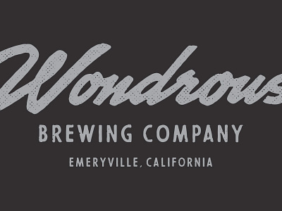 Wondrous Brewing Co - Wordmark beer beer branding beer brewery logo beer logo brand identity branding branding design handlettering lettering logo logotype type typographic lockup typography wordmark