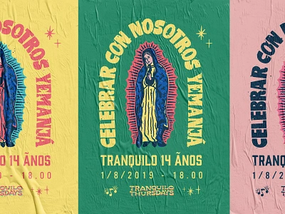 Tranquilo Thursdays - Celebrate Yemanjá branding handlettering illustration illustrator lettering logo logotype poster poster design type typography wordmark