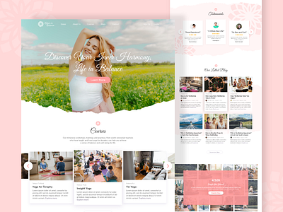 Meditation and Beauty - Landing Page