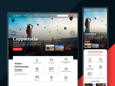Tourism and Culture Website Redesign landing page design responsive design tourism app tourism website ui design uiux design web design