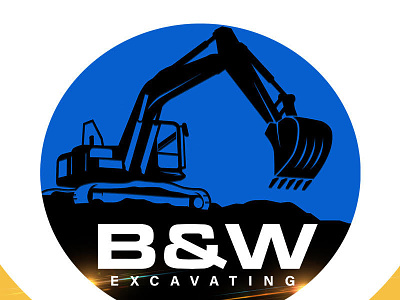 B&W Excavating Logo Design