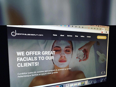 Derma Bliss Beauty Spa Website Design