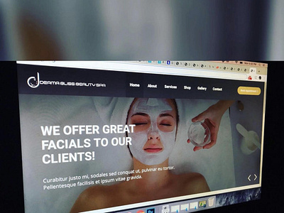 Derma Bliss Beauty Spa Website Design