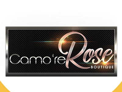 Camo're Rose Boutique Logo Design