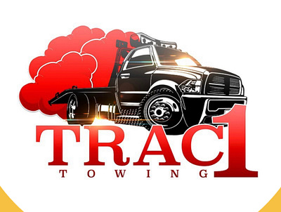Trac1 Towing Logo Design