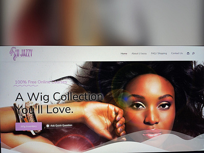 U Jazzy Hair Wigs Website Design