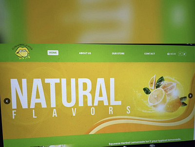 Squeeze Herbal Lemonade Website Design