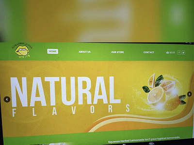 Squeeze Herbal Lemonade Website Design