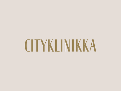 Cityklinika - logo aestetic brand branding clinic identity logo medicine