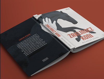 "Horse whisperer" cover book cover branding cover design flat graphic design illustration logo
