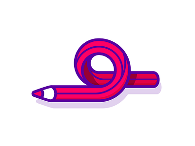 pencil icon illustration mark pencil simple symbol twist vector