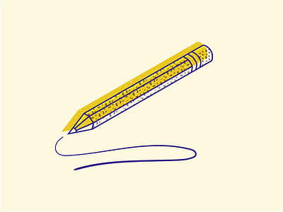 pencil flat icon illustration isometric vector