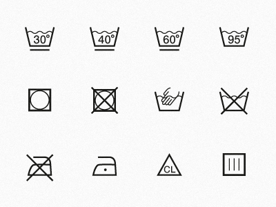 Laundry icons