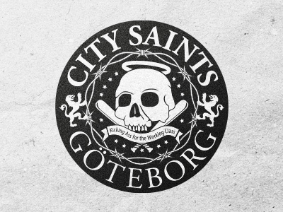 Saints 2 band logo skull