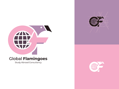 Global Flamingoes - Logo Design branding design graphic design illustration logo vector