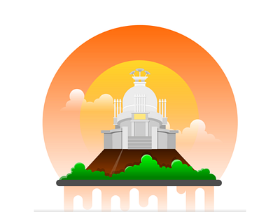 Dhauligiri - Monument Illustration design graphic design illustration vector