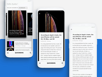 Quicknews : App Design