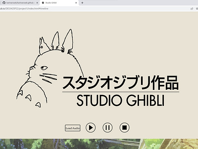 Studio Ghibli Website Design by Karina B on Dribbble