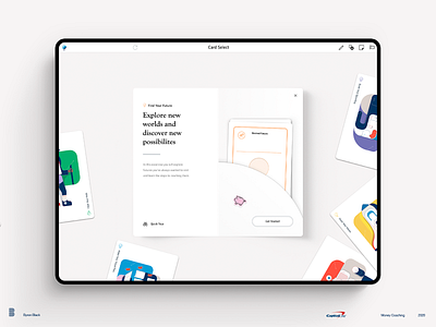 Money Coaching App - Expanded Card View art direction banking card ui education expanded illustration materialdesign modal play product branding product design tablet app ui uidesign ux uxdesign