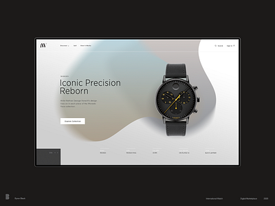 iW Marketplace - Dark & Light Hero Set branding clean design fluid hero homepage interaction design marketplace minimal modern online store responsive design ui uiux ux ux ui watches web design